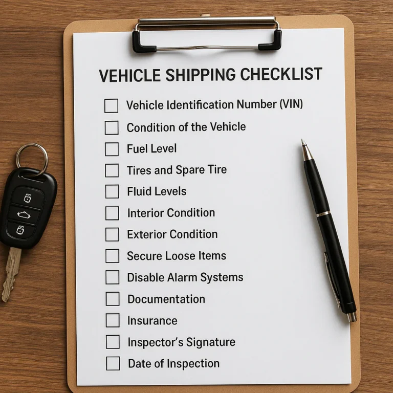 Featured image for 7-Step Vehicle Shipping Checklist for Relocation 2026